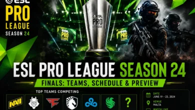 Counter-Strike 2 players competing during the ESL Pro League Season 24 Finals