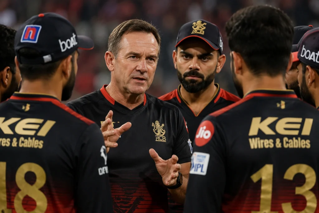 Andy Flower coaching Royal Challengers Bengaluru in IPL