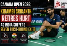 Canada Open 2026: Kidambi Srikanth Retires as India Suffers Seven First-Round Exits