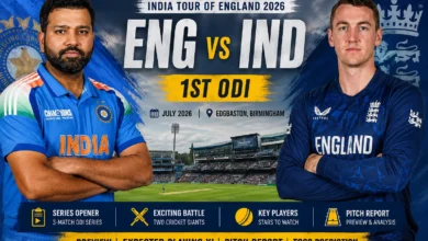 ENG vs IND 1st ODI 2026 preview featuring India and England captains at Edgbaston