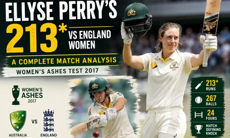 Ellyse Perry's 213* not out against England at North Sydney Oval on November 11, 2017.