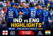 IND vs ENG Highlights 3rd ODI as England defeated India by 27 runs