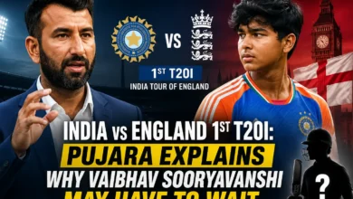 India vs England 1st T20I Pujara Explains Why Vaibhav Sooryavanshi May Have to Wait