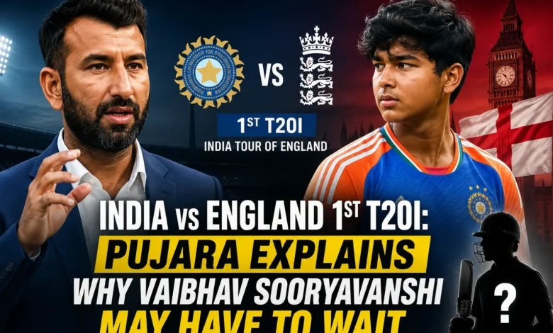 India vs England 1st T20I Pujara Explains Why Vaibhav Sooryavanshi May Have to Wait