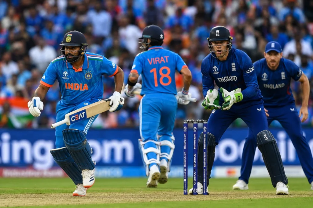 India vs England ODI players during an international cricket match