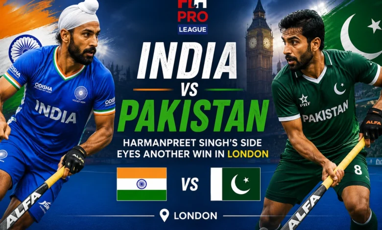 India vs Pakistan FIH Pro League Clash Set for London