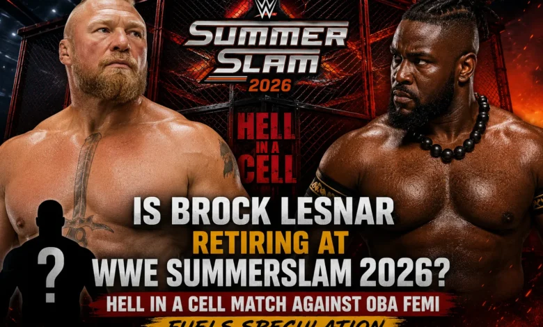 Brock Lesnar vs. Oba Femi: Hell in a Cell Match Sparks Retirement Speculation