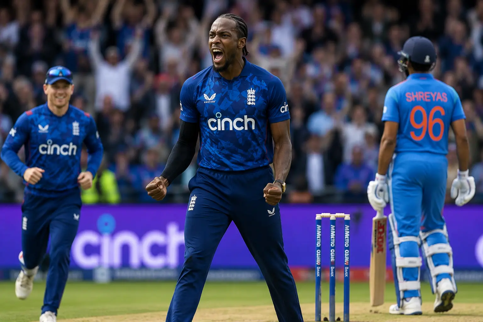 England vs India 2nd ODI 2026 match scorecard Jofra Archer bowling against India during the 2nd ODI 2026
