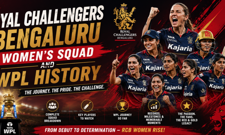 Royal Challengers Bengaluru Women squad celebrating a Women's Premier League victory