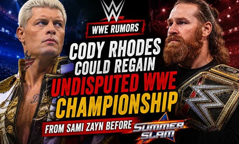 • Cody Rhodes Set for WWE Title Match Against Sami Zayn Before SummerSlam