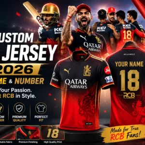 Custom RCB Jersey 2026 with Name & Numbe