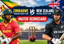 Zimbabwe vs New Zealand scorecard