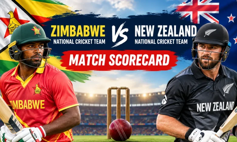 Zimbabwe vs New Zealand scorecard