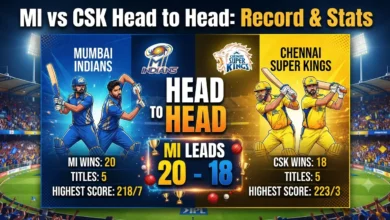 MI vs CSK head to head record and IPL statistics